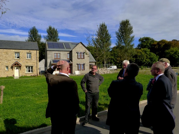 EDC Planners from PAC view ecologically friendly housing at Stoneworks Garth, Crosby Ravensworth,